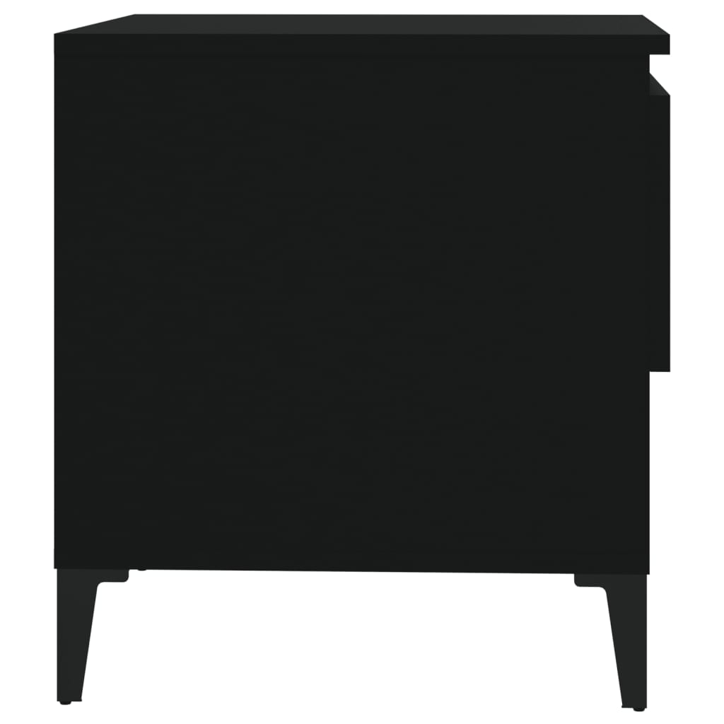Beistelltische 2 Stk. Schwarz 50x46x50 cm Holzwerkstoff - Pazzar.ch