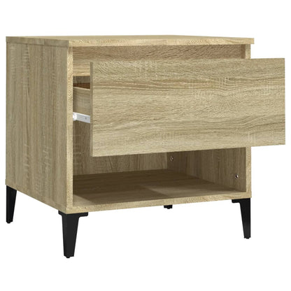 Beistelltische 2 Stk. Sonoma-Eiche 50x46x50 cm Holzwerkstoff - Pazzar.ch