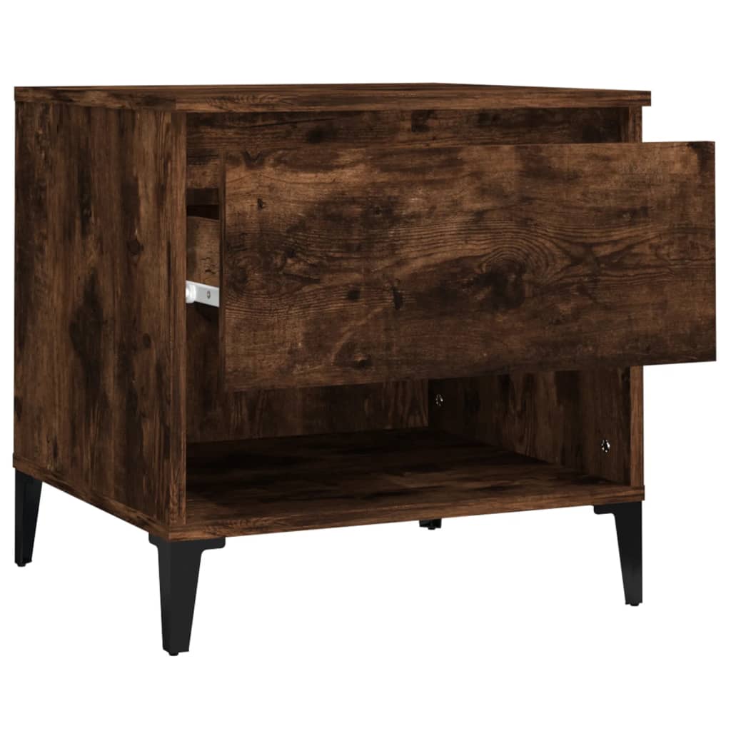 Beistelltische 2 Stk. Räuchereiche 50x46x50 cm Holzwerkstoff - Pazzar.ch