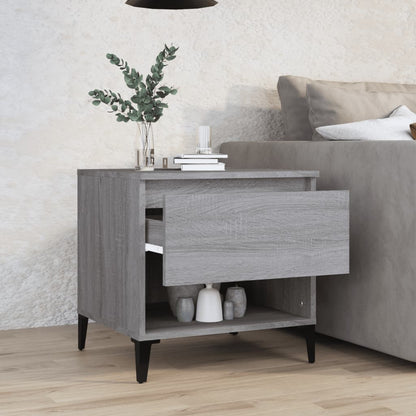 Beistelltisch Grau Sonoma 50x46x50 cm Holzwerkstoff - Pazzar.ch