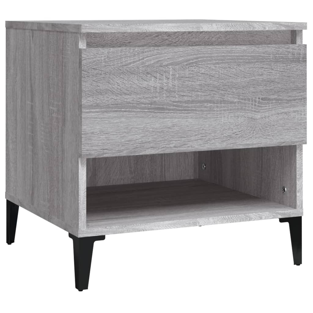Beistelltische 2 Stk. Grau Sonoma 50x46x50 cm Holzwerkstoff - Pazzar.ch