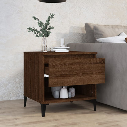 Beistelltisch Braun Eichen-Optik 50x46x50 cm Holzwerkstoff - Pazzar.ch