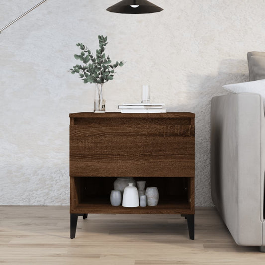 Beistelltisch Braun Eichen-Optik 50x46x50 cm Holzwerkstoff - Pazzar.ch
