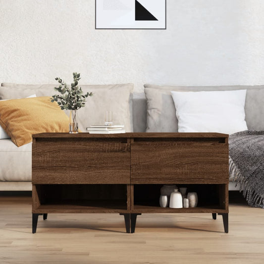 Beistelltische 2 Stk. Braun Eichen-Optik 50x46x50 cm - Pazzar.ch