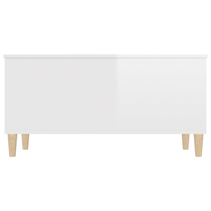 Couchtisch Hochglanz-Weiß 90x44,5x45 cm Holzwerkstoff - Pazzar.ch