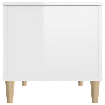 Couchtisch Hochglanz-Weiß 90x44,5x45 cm Holzwerkstoff - Pazzar.ch