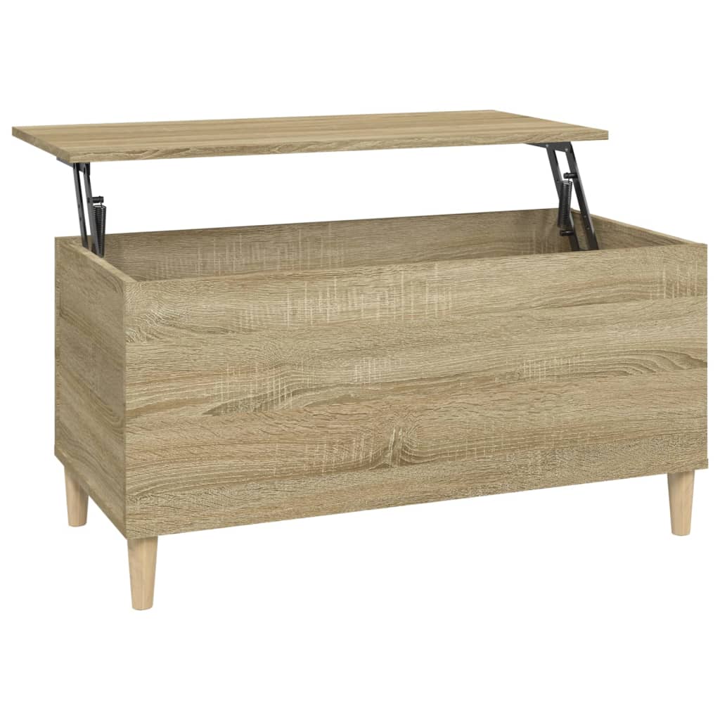 Couchtisch Sonoma-Eiche 90x44,5x45 cm Holzwerkstoff - Pazzar.ch