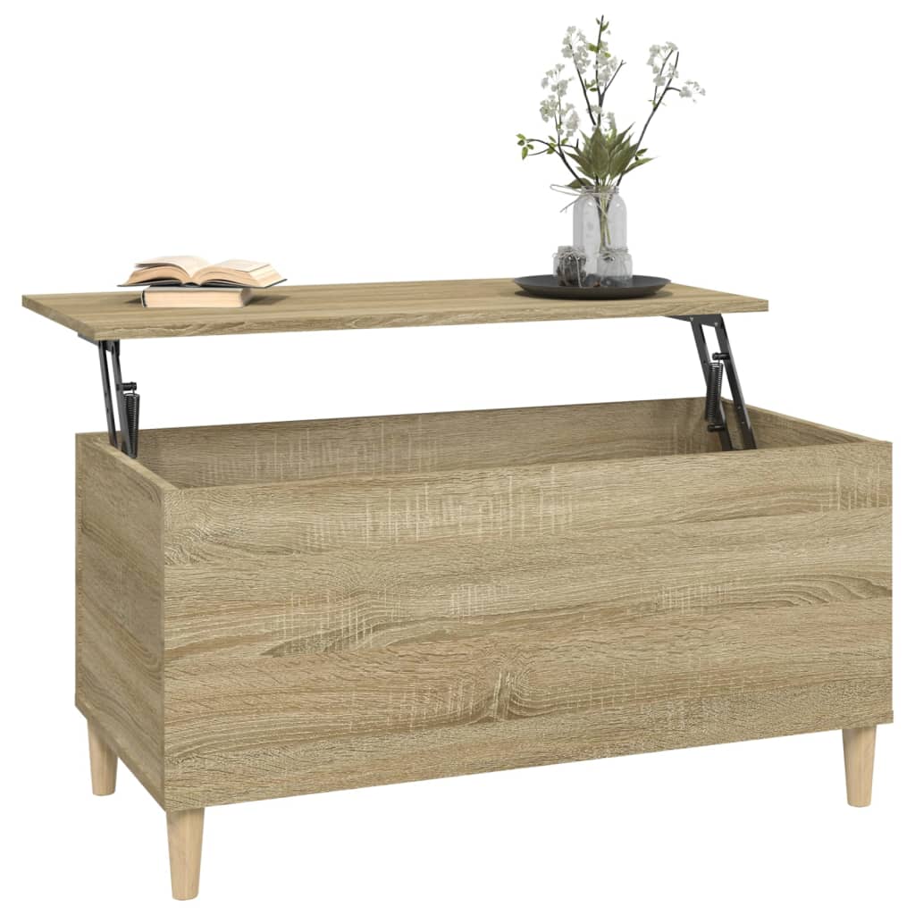 Couchtisch Sonoma-Eiche 90x44,5x45 cm Holzwerkstoff - Pazzar.ch