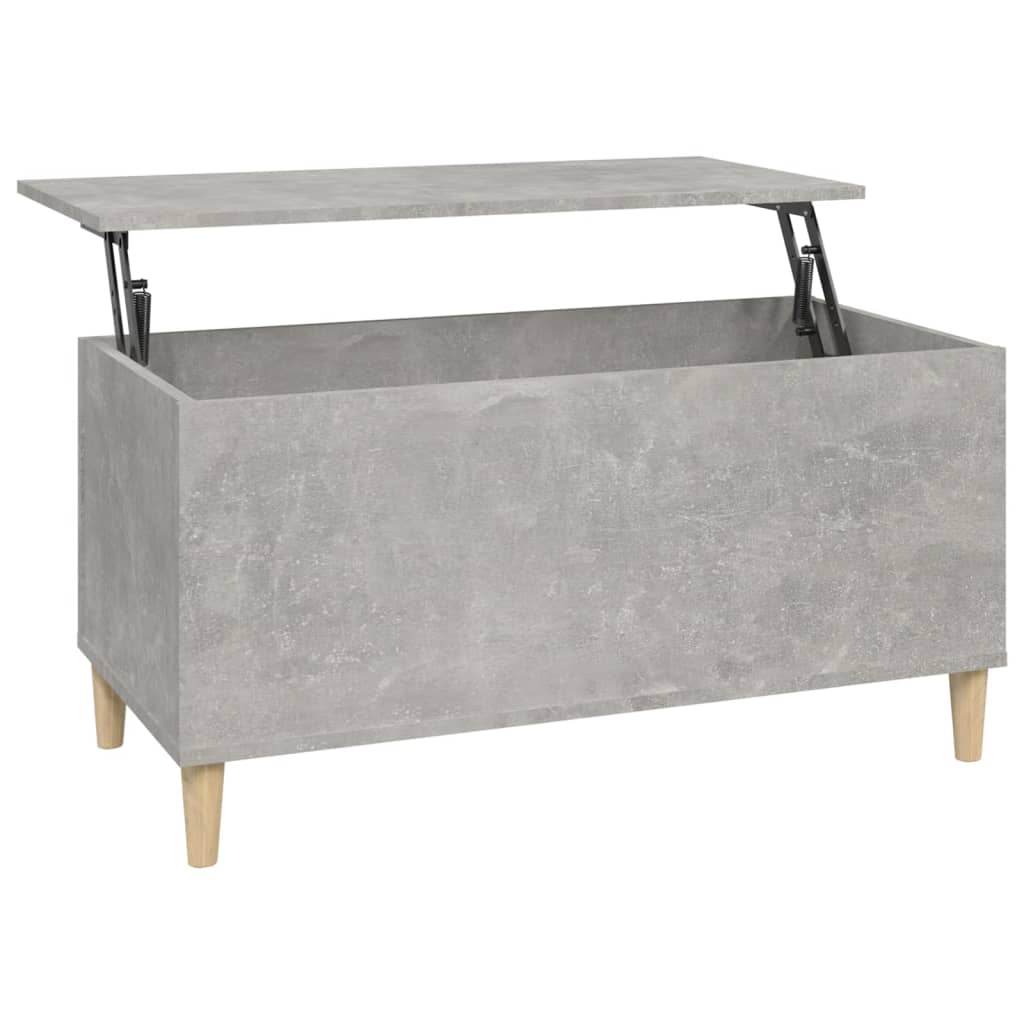 Couchtisch Betongrau 90x44,5x45 cm Holzwerkstoff - Pazzar.ch