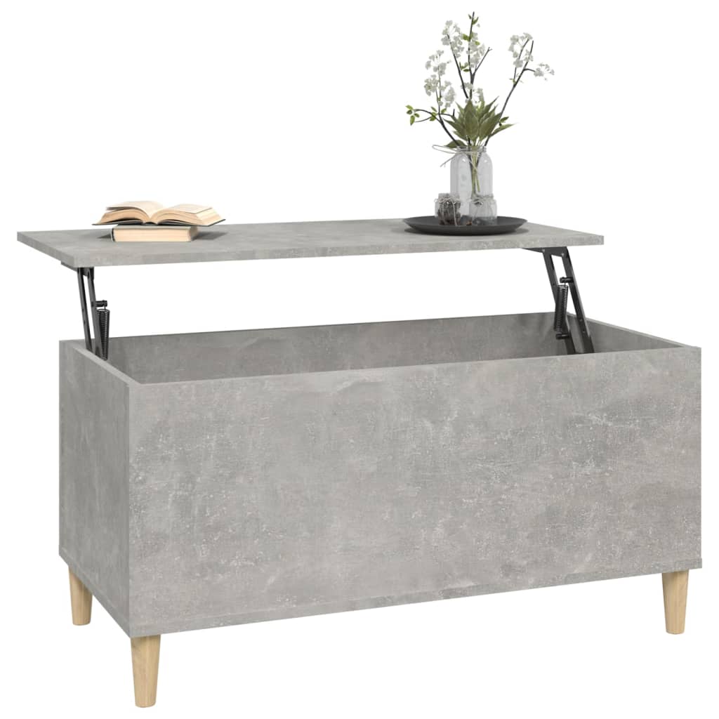 Couchtisch Betongrau 90x44,5x45 cm Holzwerkstoff - Pazzar.ch