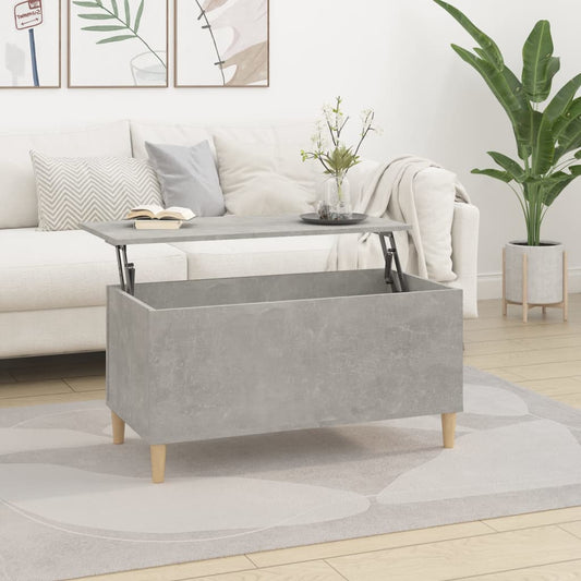 Couchtisch Betongrau 90x44,5x45 cm Holzwerkstoff - Pazzar.ch