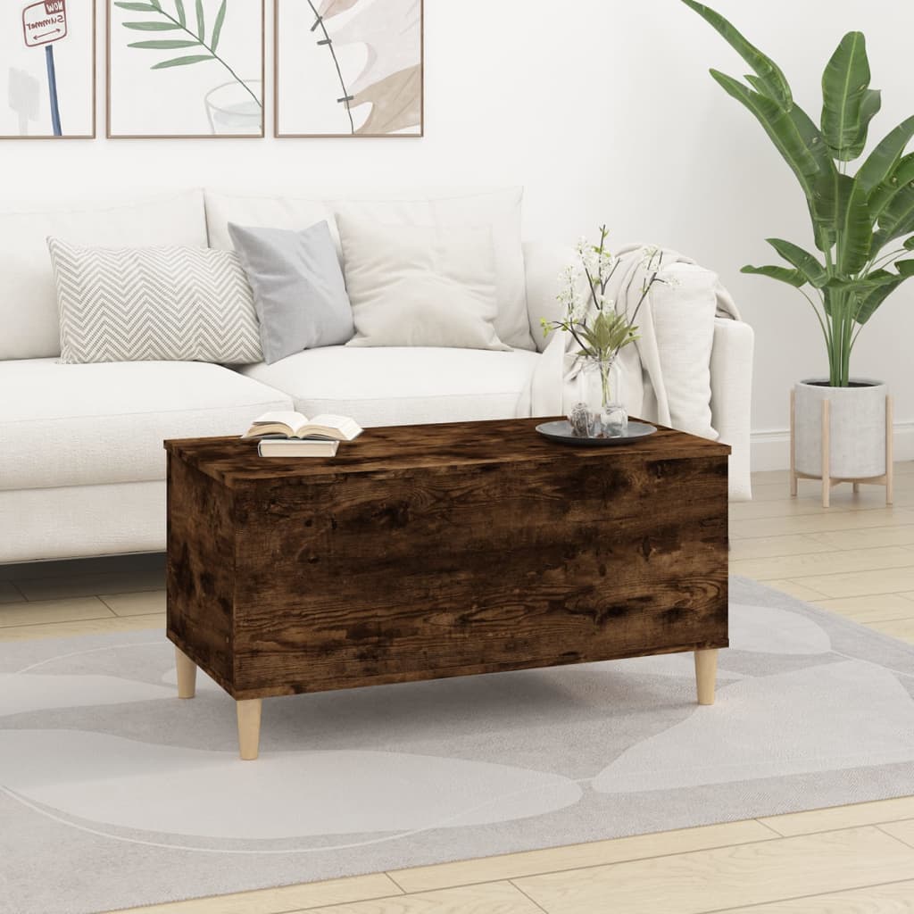 Couchtisch Räuchereiche 90x44,5x45 cm Holzwerkstoff - Pazzar.ch