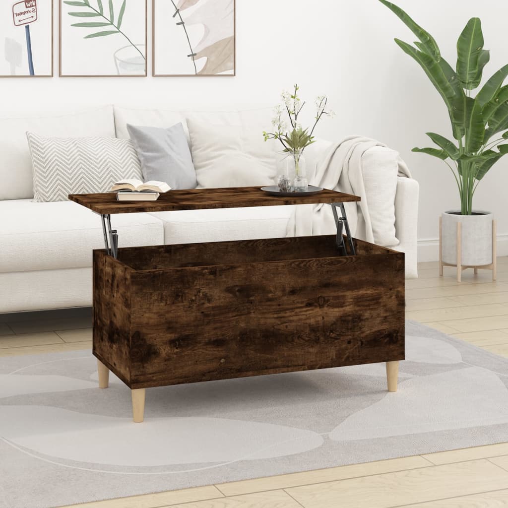 Couchtisch Räuchereiche 90x44,5x45 cm Holzwerkstoff - Pazzar.ch