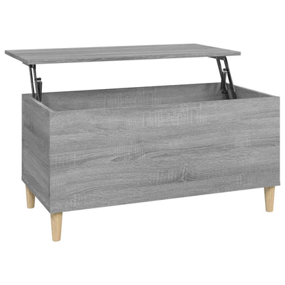 Couchtisch Grau Sonoma 90x44,5x45 cm Holzwerkstoff - Pazzar.ch