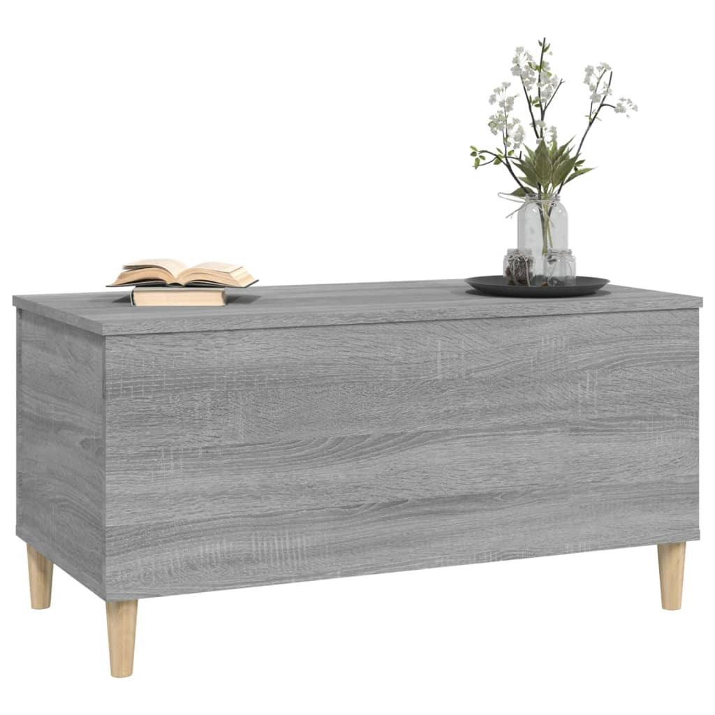 Couchtisch Grau Sonoma 90x44,5x45 cm Holzwerkstoff - Pazzar.ch