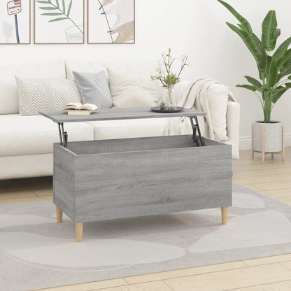 Couchtisch Grau Sonoma 90x44,5x45 cm Holzwerkstoff - Pazzar.ch