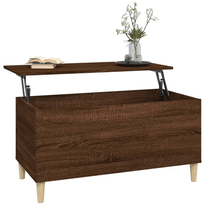 Couchtisch Braun Eichen-Optik 90x44,5x45 cm Holzwerkstoff - Pazzar.ch