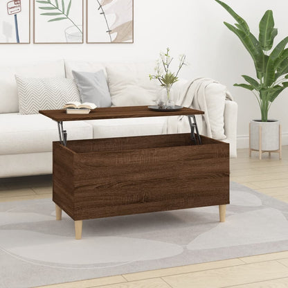 Couchtisch Braun Eichen-Optik 90x44,5x45 cm Holzwerkstoff - Pazzar.ch