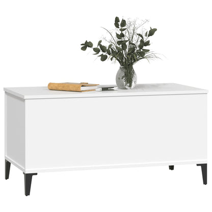 Couchtisch Weiß 90x44,5x45 cm Holzwerkstoff - Pazzar.ch