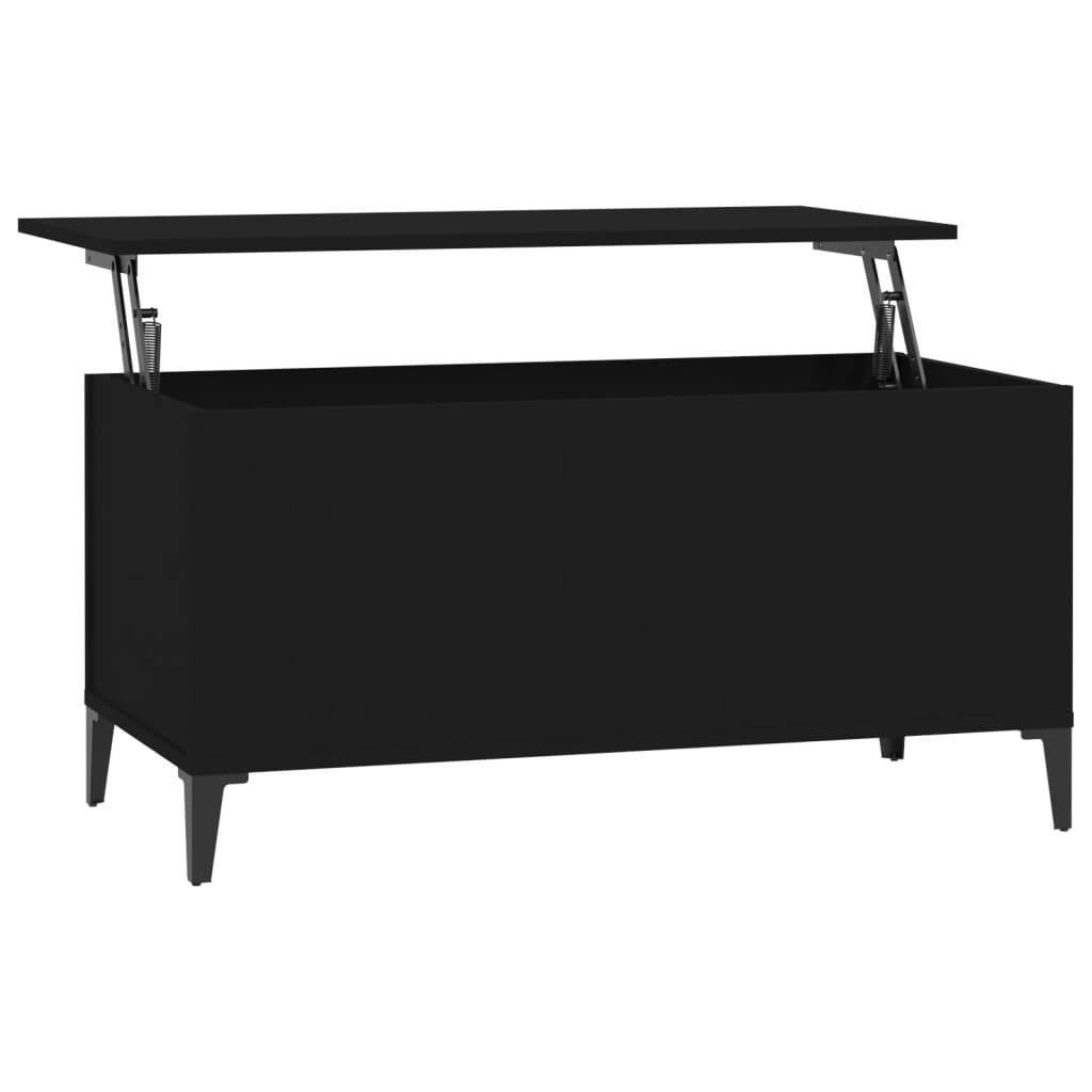Couchtisch Schwarz 90x44,5x45 cm Holzwerkstoff - Pazzar.ch