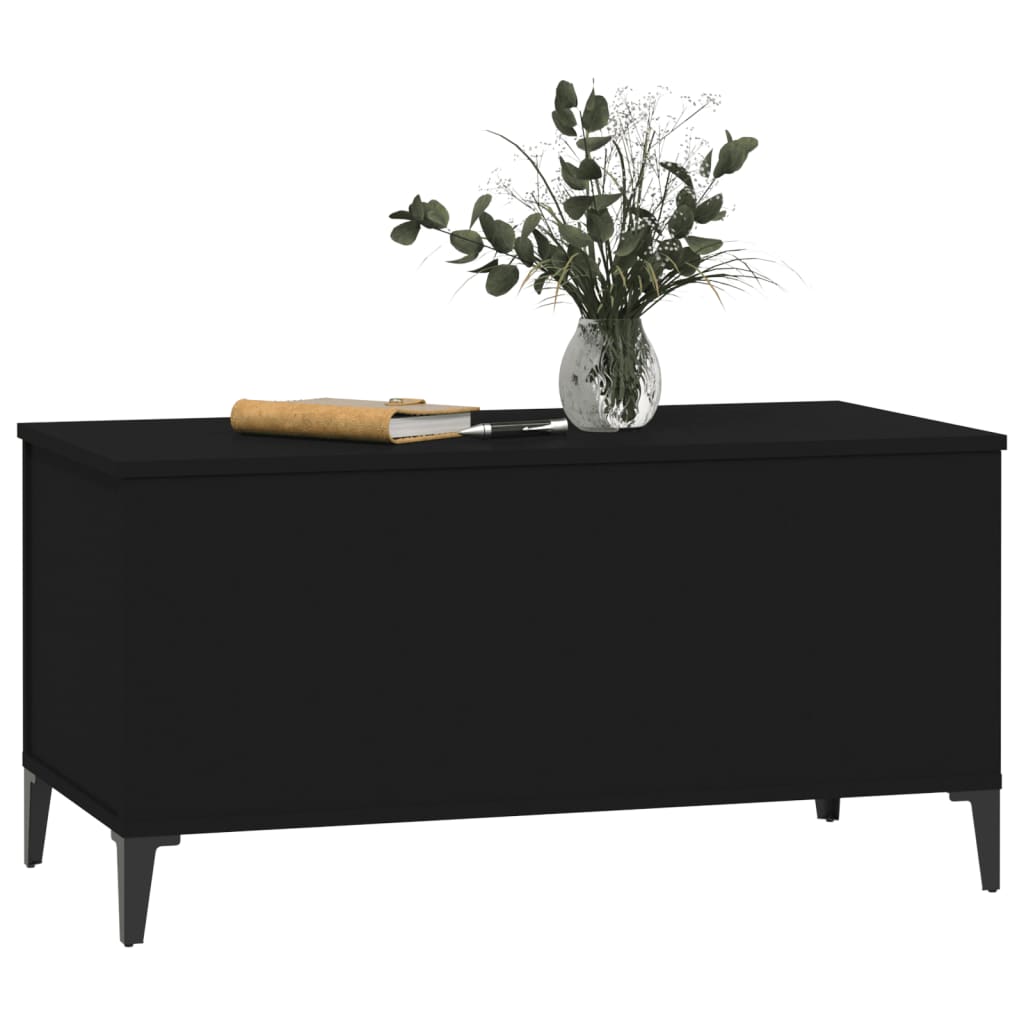Couchtisch Schwarz 90x44,5x45 cm Holzwerkstoff - Pazzar.ch
