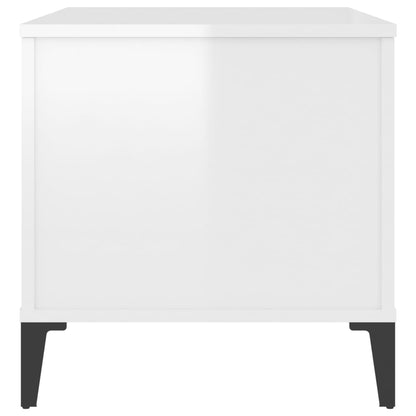 Couchtisch Hochglanz-Weiß 90x44,5x45 cm Holzwerkstoff - Pazzar.ch