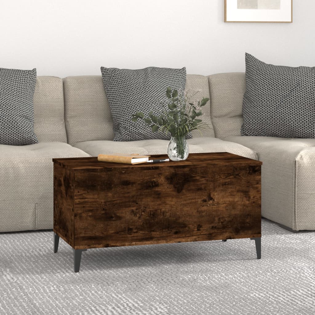 Couchtisch Räuchereiche 90x44,5x45 cm Holzwerkstoff - Pazzar.ch