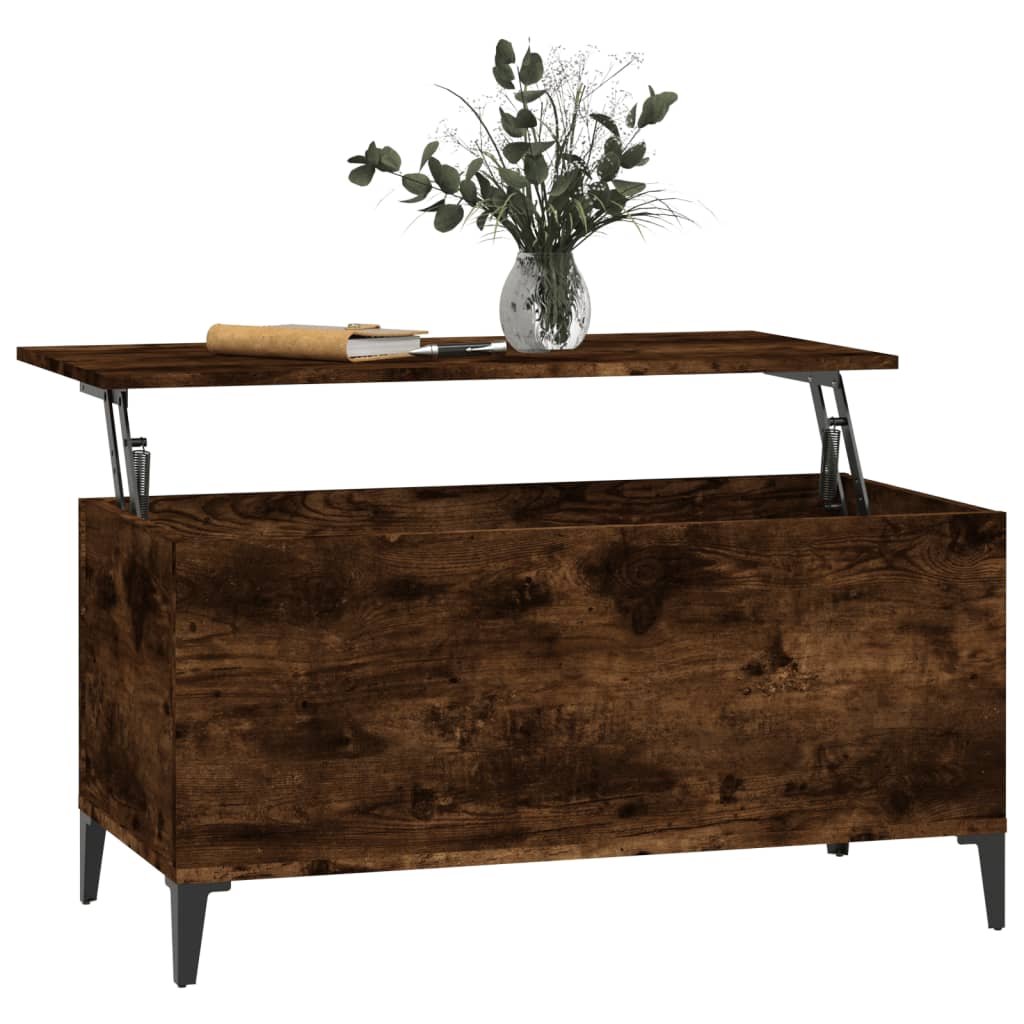 Couchtisch Räuchereiche 90x44,5x45 cm Holzwerkstoff - Pazzar.ch