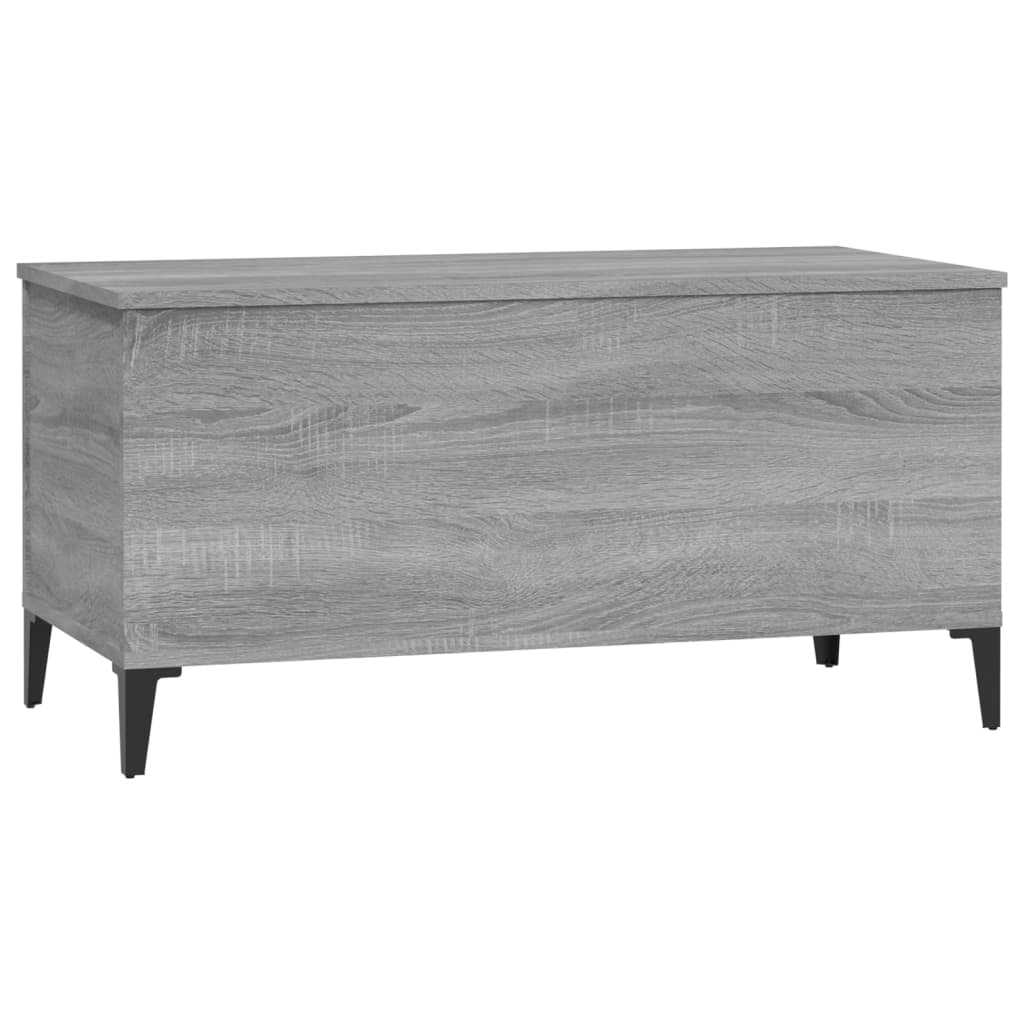 Couchtisch Grau Sonoma 90x44,5x45 cm Holzwerkstoff - Pazzar.ch