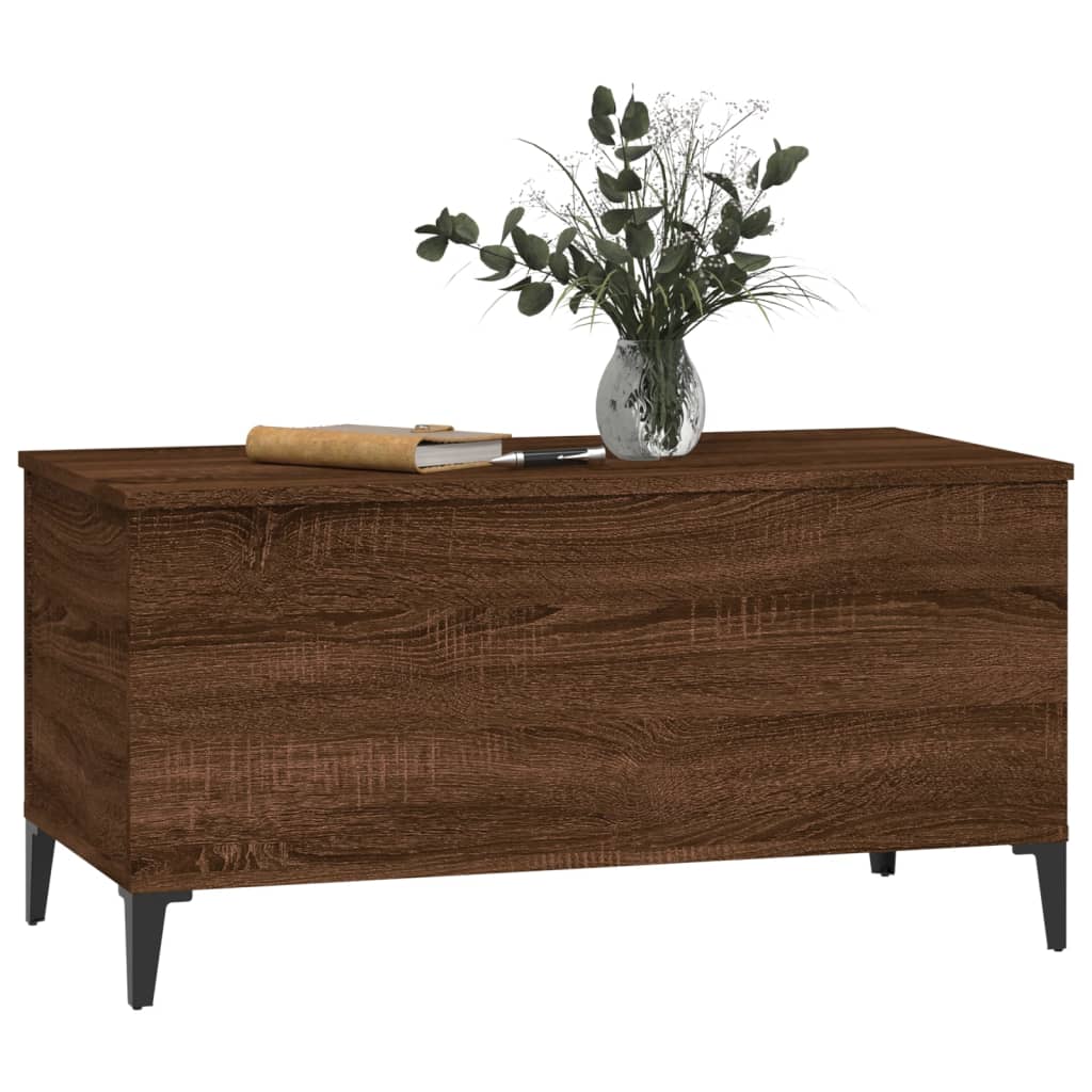 Couchtisch Braun Eichen-Optik 90x44,5x45 cm Holzwerkstoff - Pazzar.ch