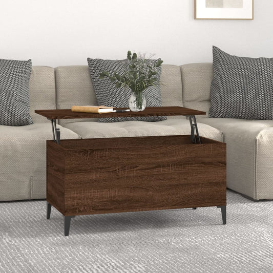 Couchtisch Braun Eichen-Optik 90x44,5x45 cm Holzwerkstoff - Pazzar.ch