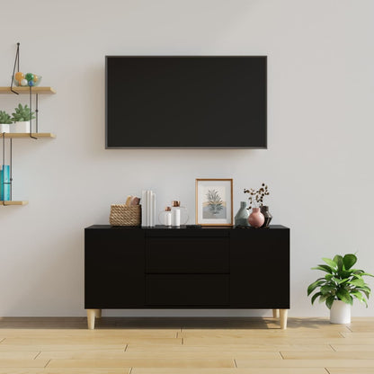 TV-Schrank Schwarz 102x44,5x50 cm Holzwerkstoff - Pazzar.ch