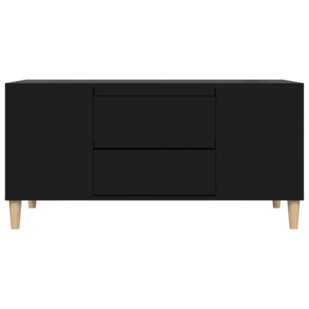 TV-Schrank Schwarz 102x44,5x50 cm Holzwerkstoff - Pazzar.ch