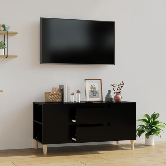 TV-Schrank Schwarz 102x44,5x50 cm Holzwerkstoff - Pazzar.ch