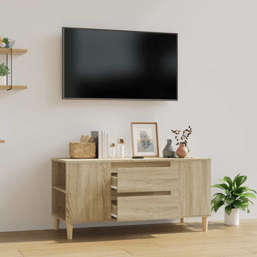 TV-Schrank Sonoma-Eiche 102x44,5x50 cm Holzwerkstoff - Pazzar.ch
