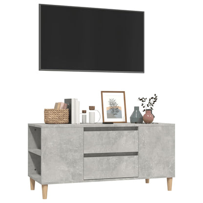 TV-Schrank Betongrau 102x44,5x50 cm Holzwerkstoff - Pazzar.ch