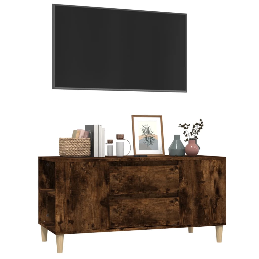 TV-Schrank Räuchereiche 102x44,5x50 cm Holzwerkstoff - Pazzar.ch