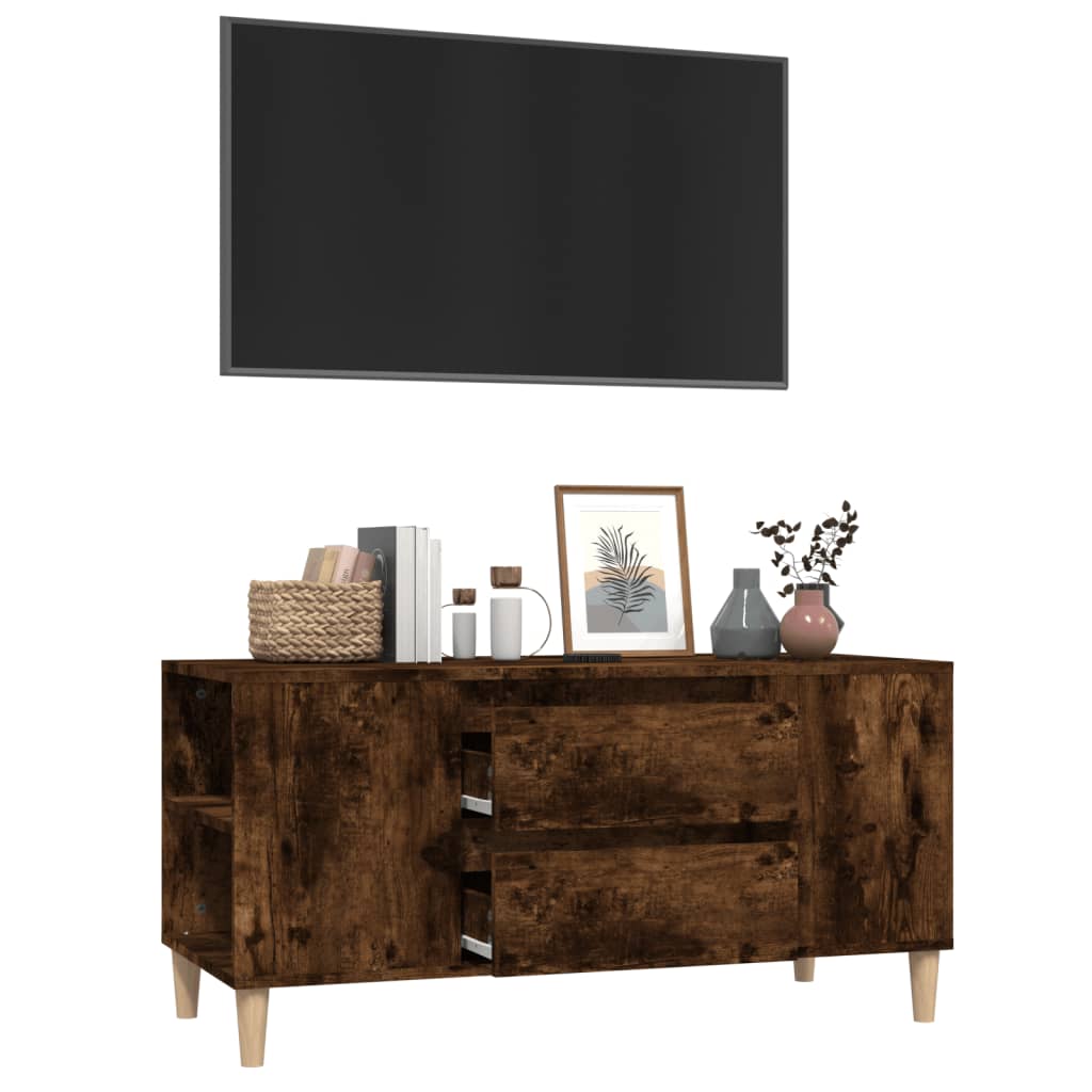 TV-Schrank Räuchereiche 102x44,5x50 cm Holzwerkstoff - Pazzar.ch