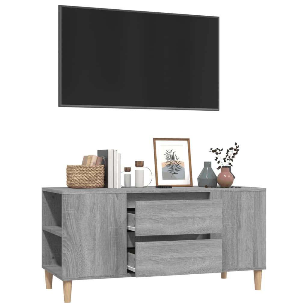 TV-Schrank Grau Sonoma 102x44,5x50 cm Holzwerkstoff - Pazzar.ch