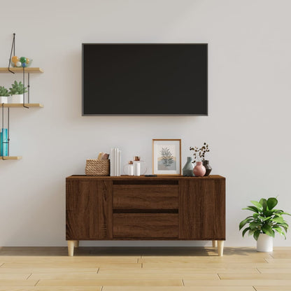 TV-Schrank Braun Eichen-Optik 102x44,5x50 cm Holzwerkstoff - Pazzar.ch