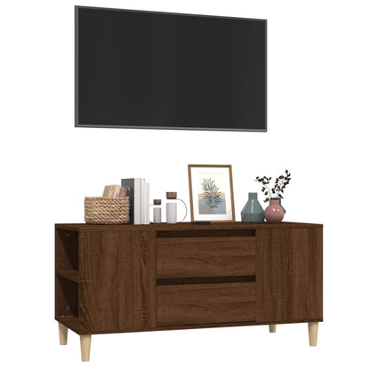 TV-Schrank Braun Eichen-Optik 102x44,5x50 cm Holzwerkstoff - Pazzar.ch