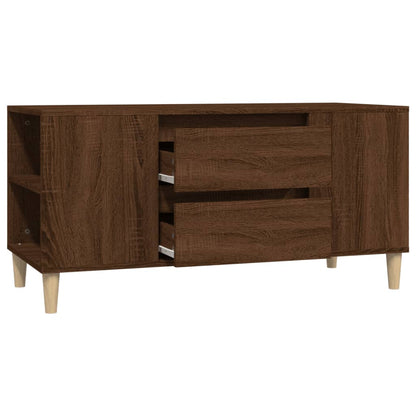 TV-Schrank Braun Eichen-Optik 102x44,5x50 cm Holzwerkstoff - Pazzar.ch