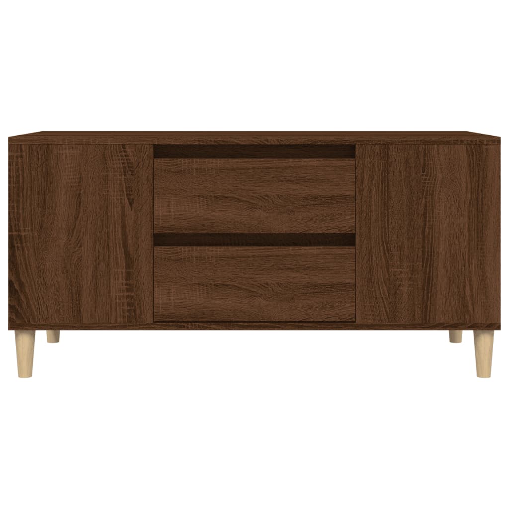 TV-Schrank Braun Eichen-Optik 102x44,5x50 cm Holzwerkstoff - Pazzar.ch
