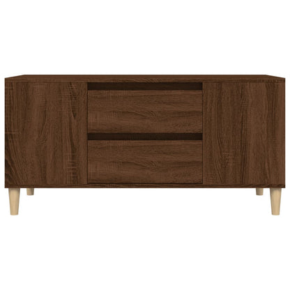 TV-Schrank Braun Eichen-Optik 102x44,5x50 cm Holzwerkstoff - Pazzar.ch