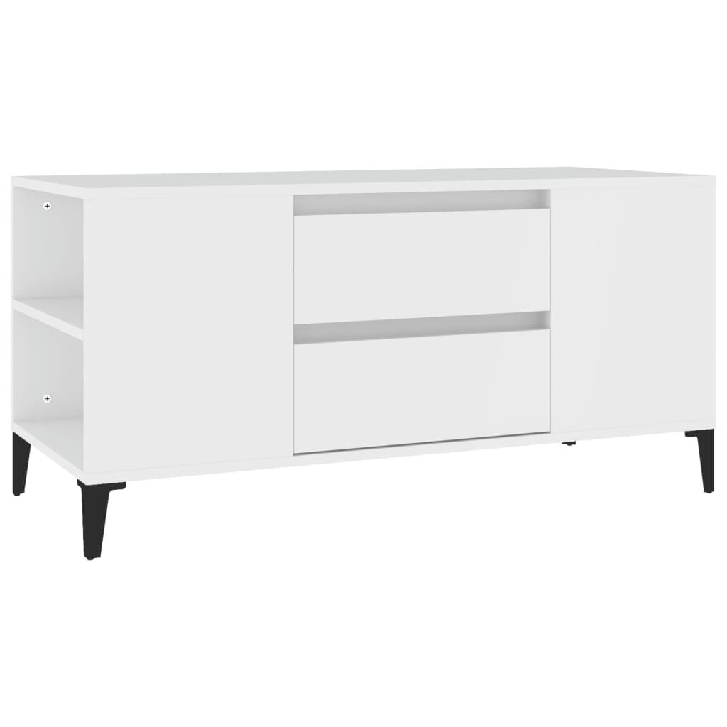 TV-Schrank Weiß 102x44,5x50 cm Holzwerkstoff - Pazzar.ch