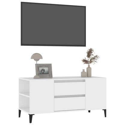 TV-Schrank Weiß 102x44,5x50 cm Holzwerkstoff - Pazzar.ch