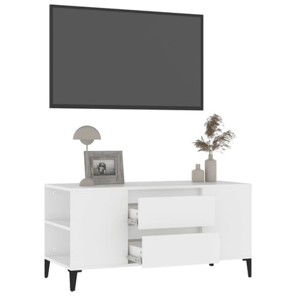 TV-Schrank Weiß 102x44,5x50 cm Holzwerkstoff - Pazzar.ch