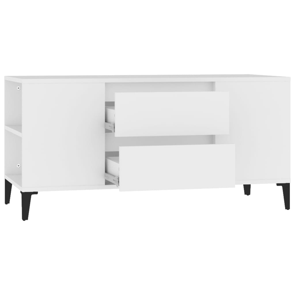 TV-Schrank Weiß 102x44,5x50 cm Holzwerkstoff - Pazzar.ch