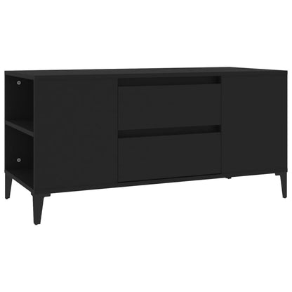 TV-Schrank Schwarz 102x44,5x50 cm Holzwerkstoff - Pazzar.ch