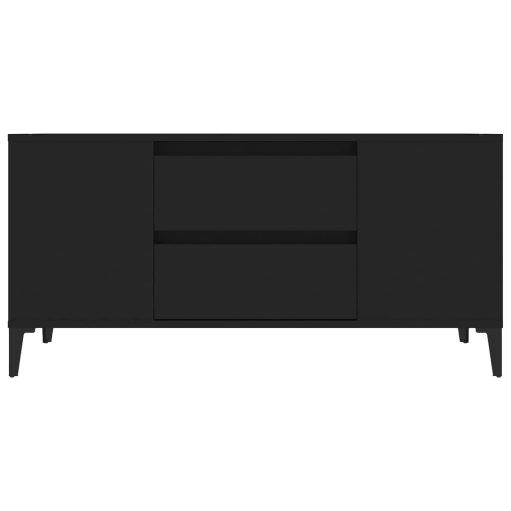 TV-Schrank Schwarz 102x44,5x50 cm Holzwerkstoff - Pazzar.ch
